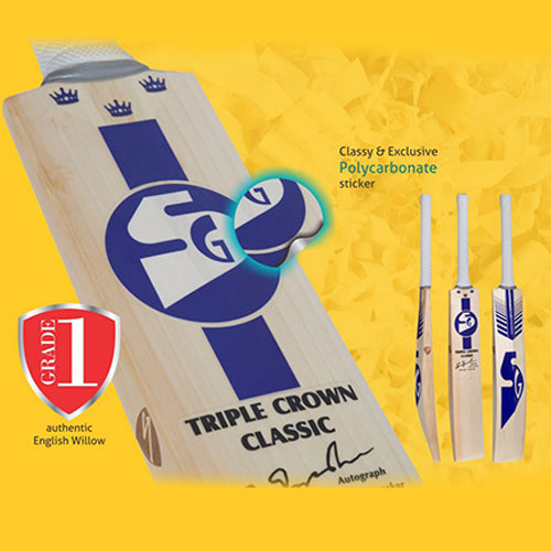 Triple Crown Classic English Willow Cricket Bat - SG
